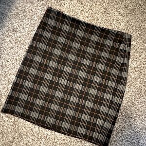 Ladies Pencil Skirt - Plaid - Size XL